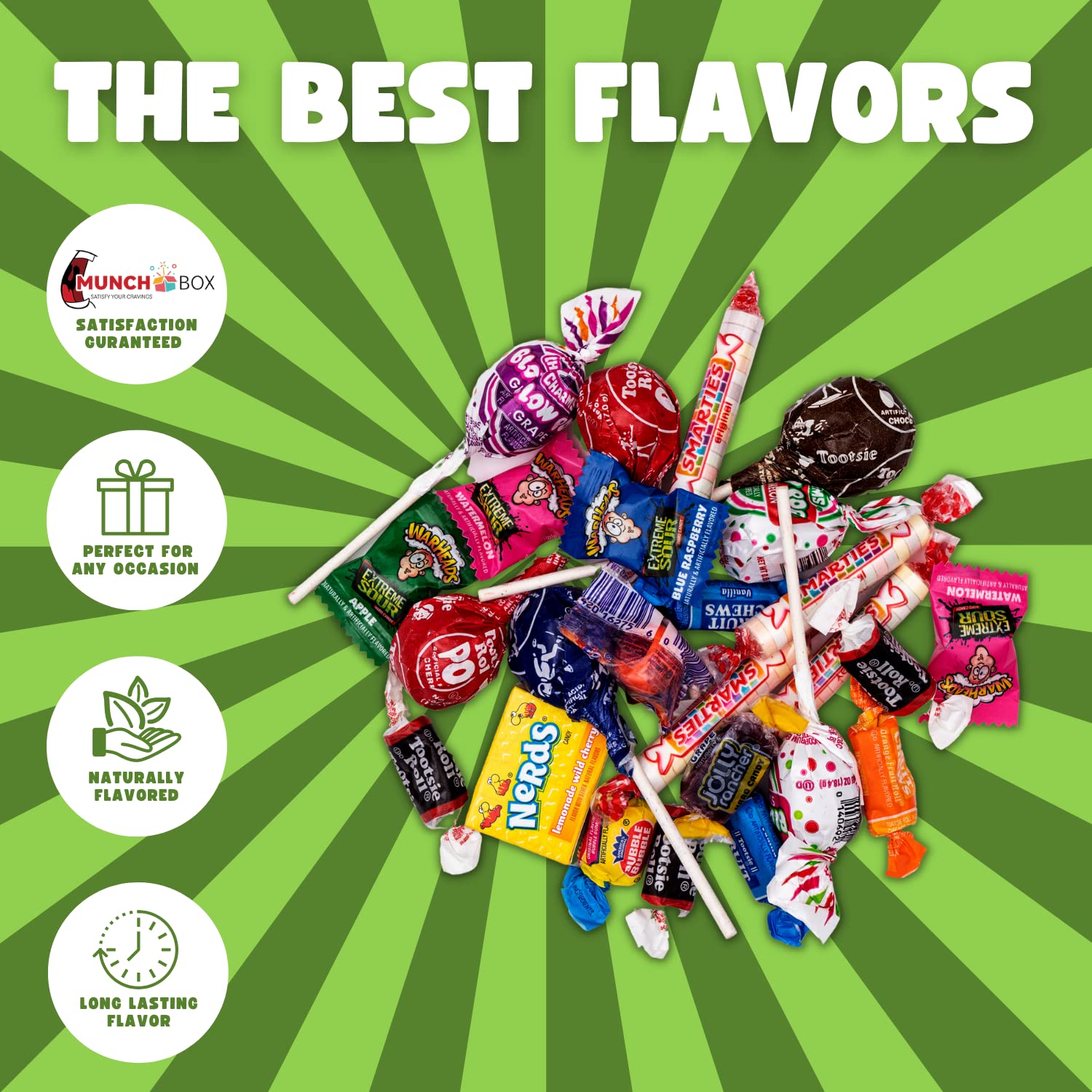 Variety Candy Pack 12lbs - Bulk 12 Pound Box of Individually Wrapped Assorted Candies - Giant Wholesale Bags of Skittles, Nerds, Double Bubble, Jolly Ranchers, Smarties, Blow Pops Lollipops, & More