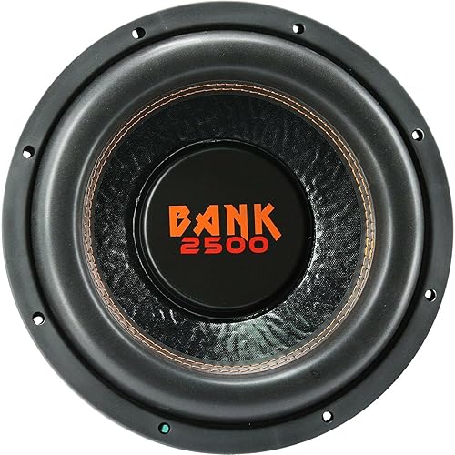 Miniatura 2 de Audiobank Bank2500 Series 12 pulgadas BK-12 2500 vatios de potencia máxima Elite Audio para coche Subwoofer poco profundo 4 Ohm DVC - Bobina de voz