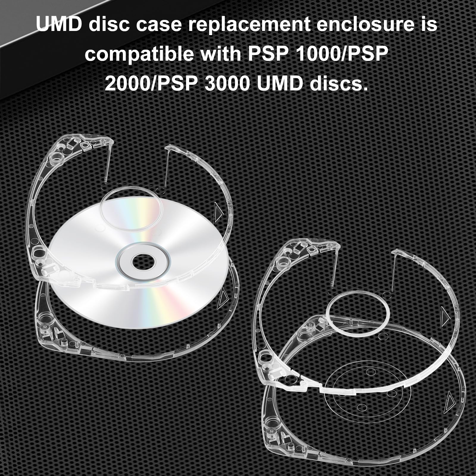 6 custodie di ricambio per dischi di gioco UMD, custodie trasparenti da 5 mm per PSP 1000 2000 3000, custodia per CD DVD per archiviazione disco di gioco UMD, custodie per dischi per Sony PSP