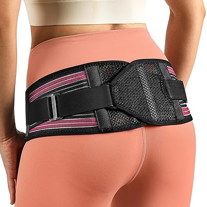 X-Shape Hip Brace - SI Joint & Sacroiliac Support Belt for Sciatica Pain Relief, Postpartum Recovery