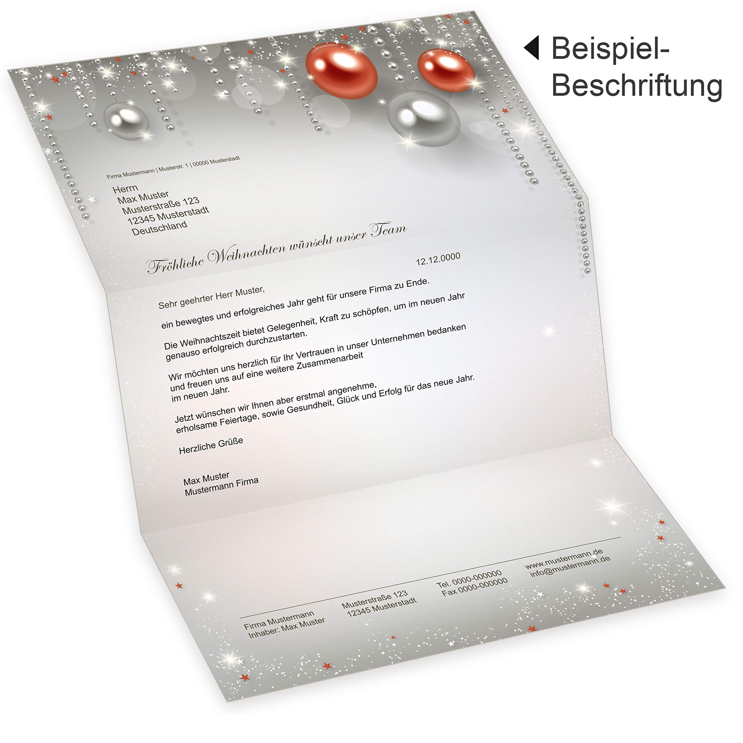 Gala Design 500 Blatt Briefpapier Weihnachten A4, Weihnachtsbriefpapier weihnachtliches Papier