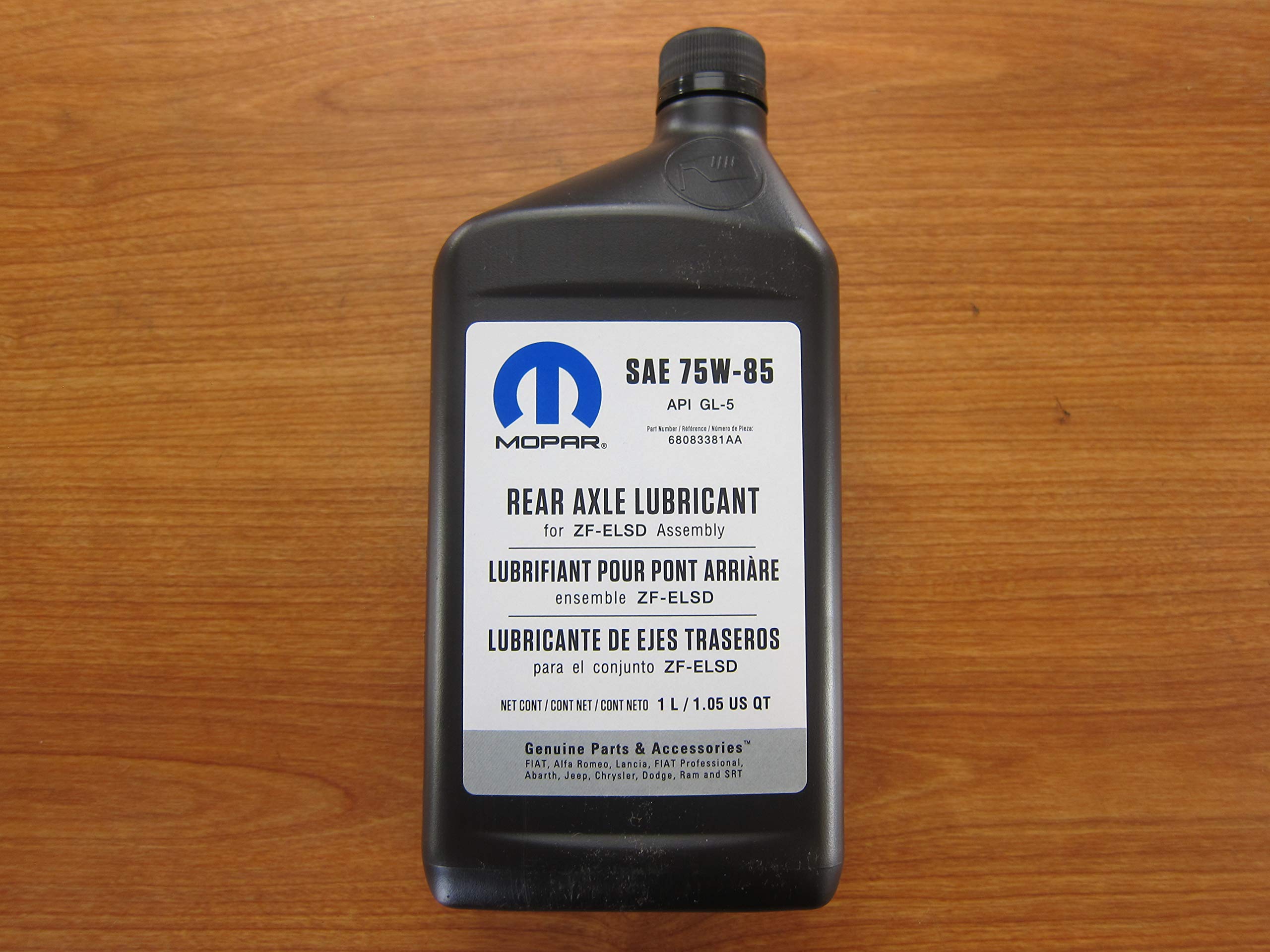 Mopar One Quart SAE 75W-85 Rear Axle Lubricant for ZF-ELSD Assemblies OEM