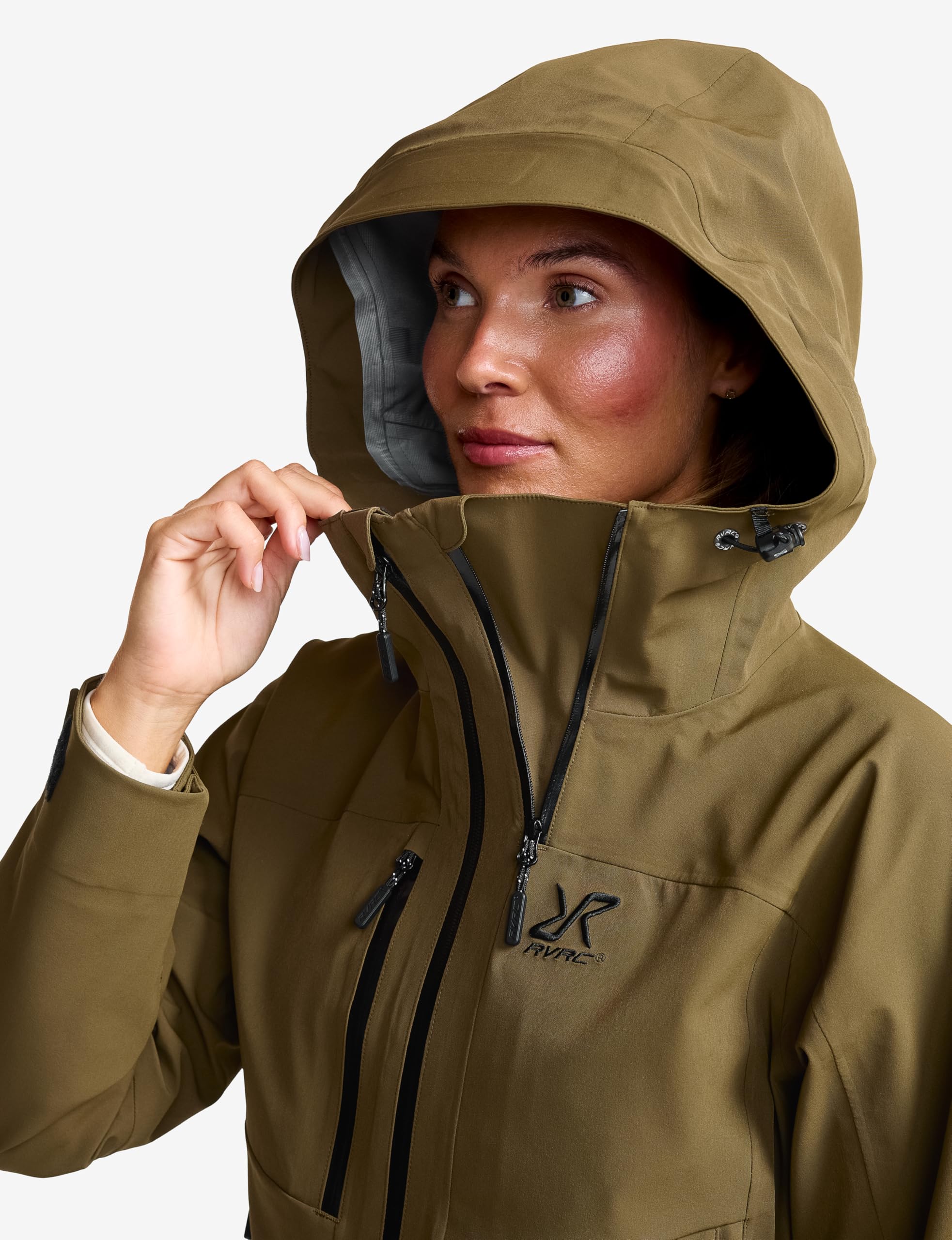 RevolutionRace Cyclone 3L Shell Jacket für Damen, Wasserdichte Jacke mit Recco-Reflektoren zum Wandern