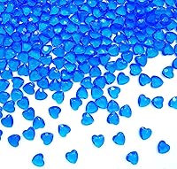 Vista 12 de Corazones acrílicos, 1000 piezas de corazones de plástico pequeños, pequeñas decoraciones de corazones de plástico para el Día de San Valentín