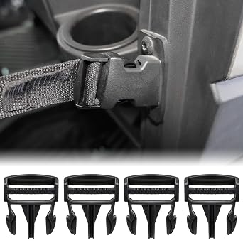 Plastic Door Net Buckle Clip for Polaris Ranger XP 1000 16-20, 4PCS Door Side Safety Net Fastener for Polaris Ranger Crew 900 1000 XP 2016-2020 Accessories Replace #5452505