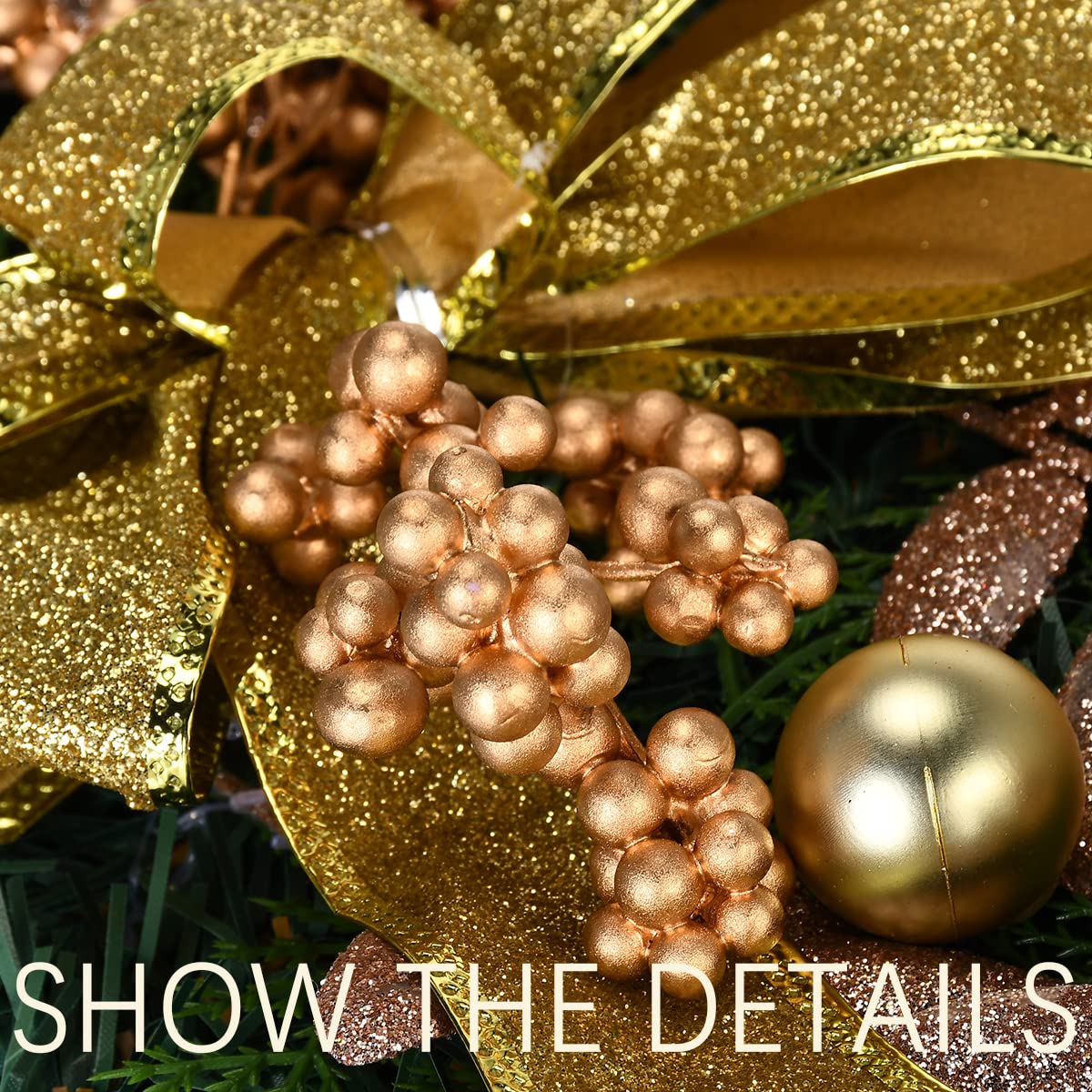 Amazon | クリスマスリース クリスマス飾り led電池式