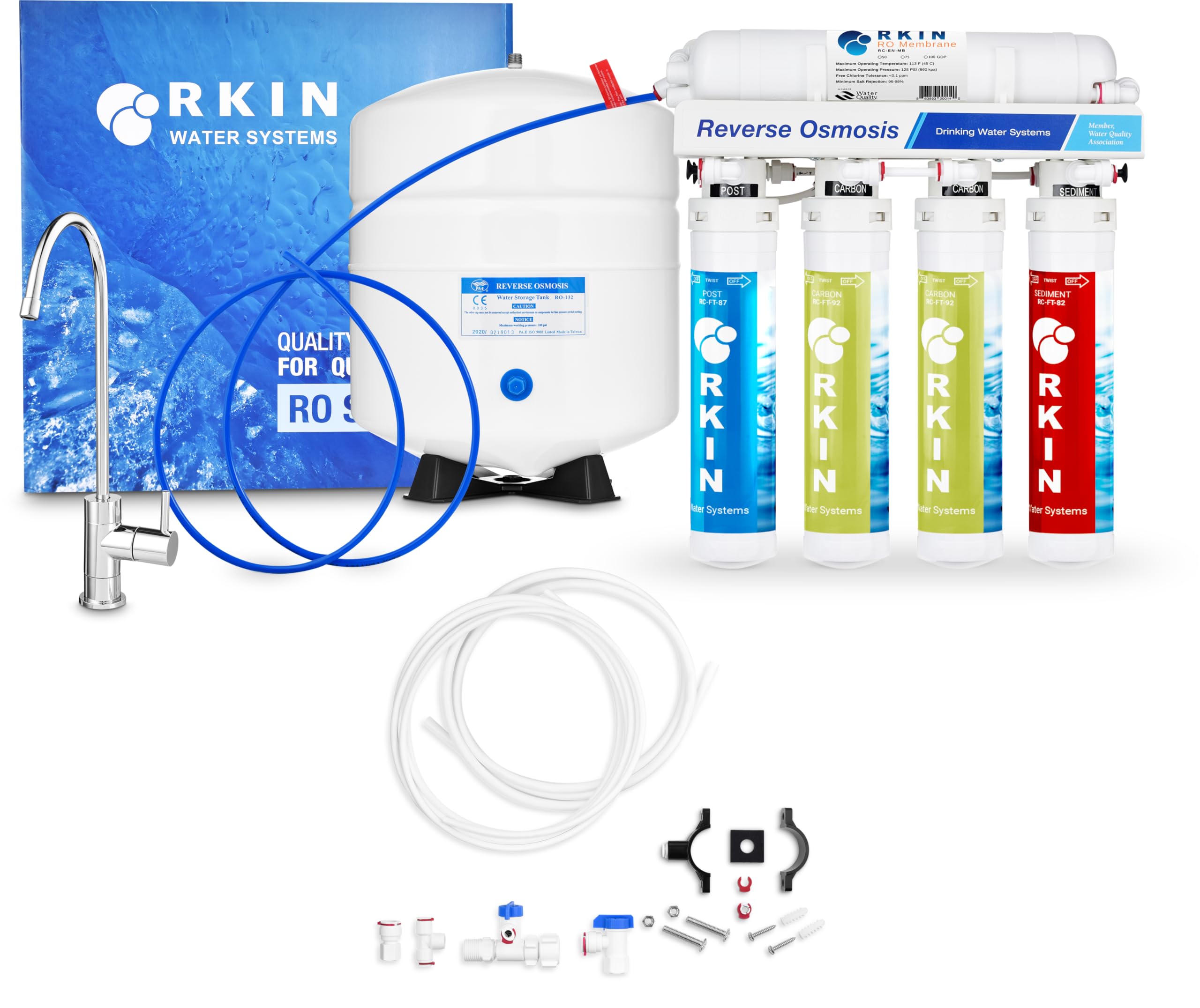 Filtro de ósmosis inversa RKIN de 5 etapas para un agua de sabor superior
