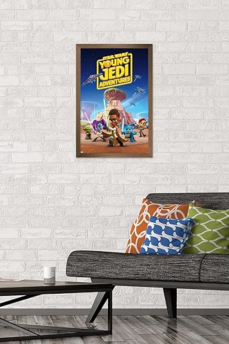 Miniatura 8 de Trends International Star Wars Young Jedi Adventures - One Sheet Wall Poster, 14.725" x 22.375", Silver Framed Version