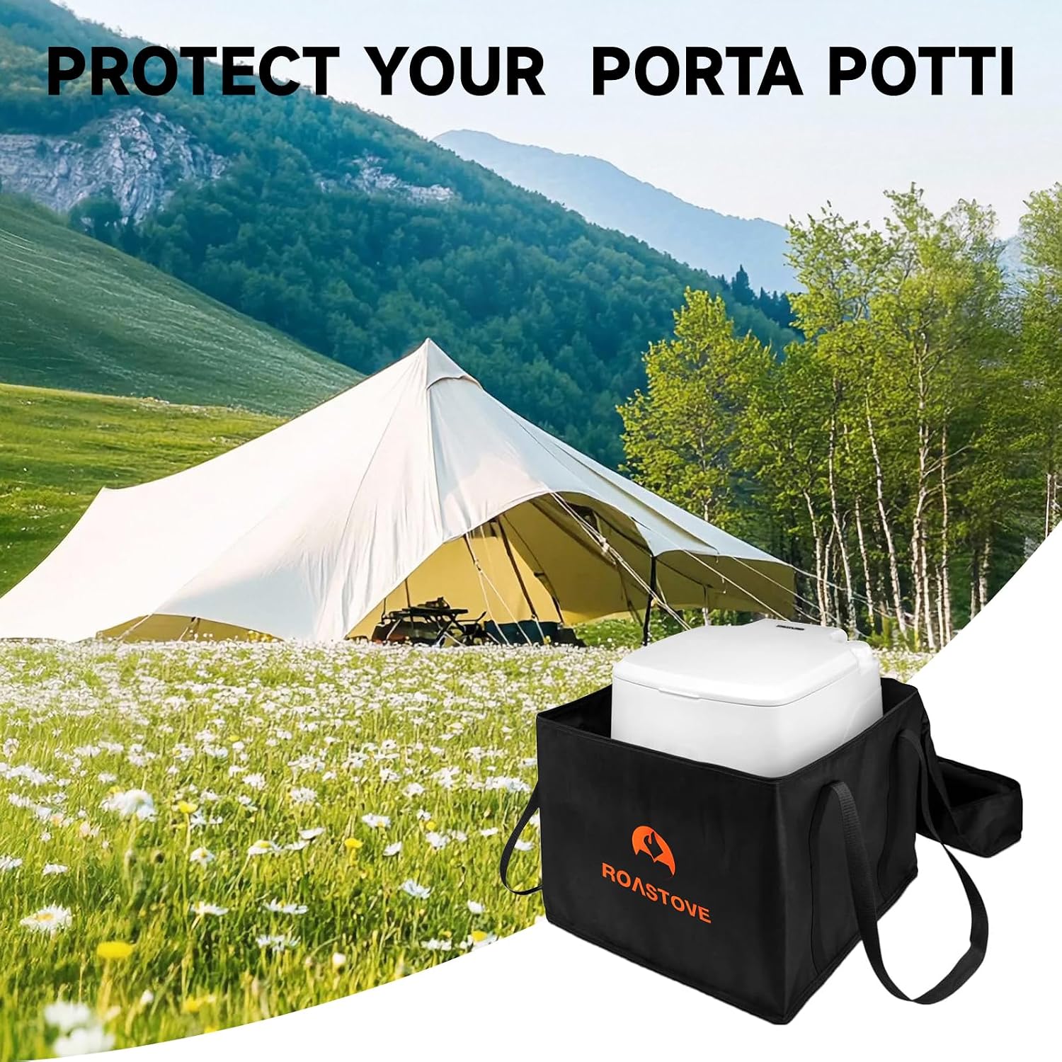 Porta Potti Carrying Bag - Large Size, Fits 365 and 565E Models, Black