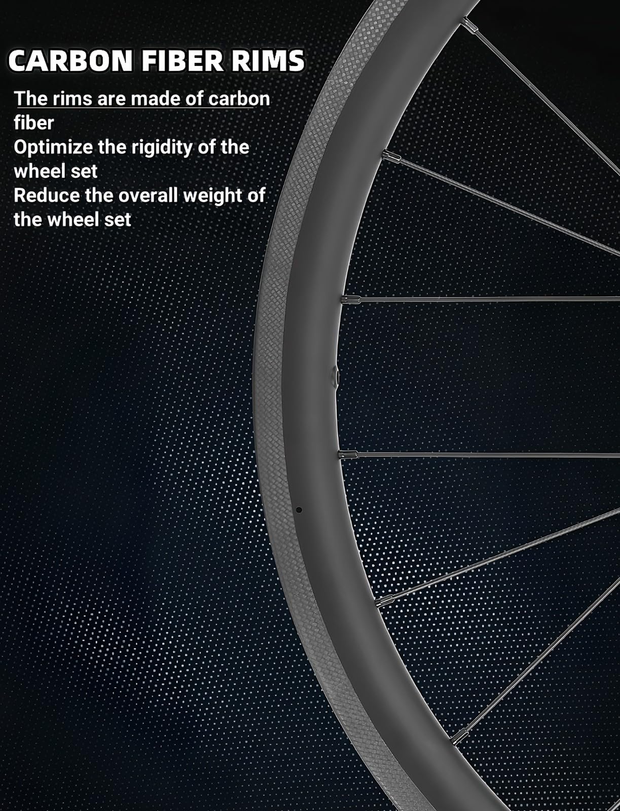 Fahrradlaufräder 700C Carbonfaser Rennrad Felgenbremse Rennrad Große V-Bremse C-Bremse 28/38 mm Freilauf: 8-11-fach (28mm-700C)