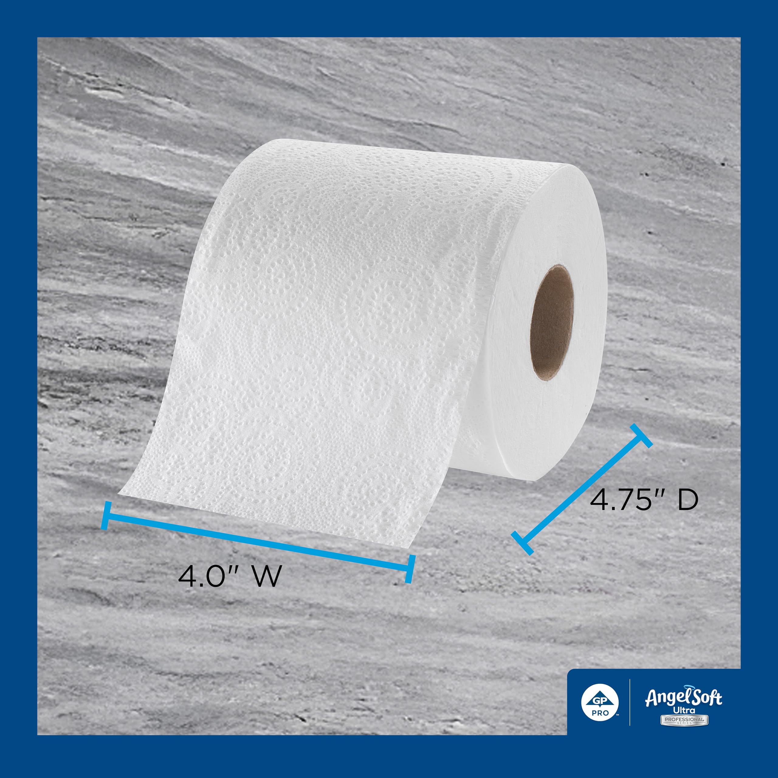 Georgia-Pacific Papel higiénico en relieve de GP PRO Bathroom Tissue, 60 unidades (paquete de 1), blanco 24000