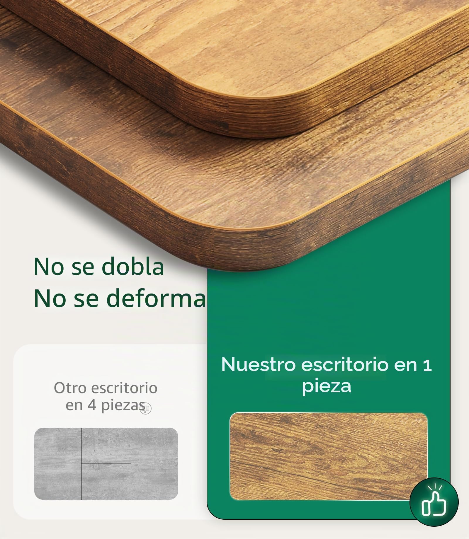 MAIDeSITe Escritorio para Escritorio eléctrico Tablero, 160 x 80 x 2,5 cm | Diseño Práctico para Bricolaje, Compatible con Los Marcos Elevables MAIDeSITe, Ideal para Personalizar tu Espacio de Trabajo