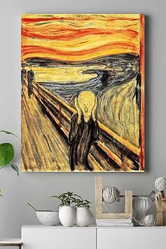 Postermanya pster15600 Edvard Munch -  l k Sanatsal Kanvas Tablo 40 x 60