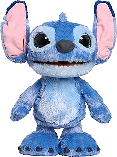 Disney Stitch Ultimate Interactive 17" Plush Toy, 100+ Sounds & Reactions, Inspired by Disney’s Live-Action Lilo & Stitch Film, New Movie Toy for Fans, Girls, Boys, Kids 3 and Up by Just Play