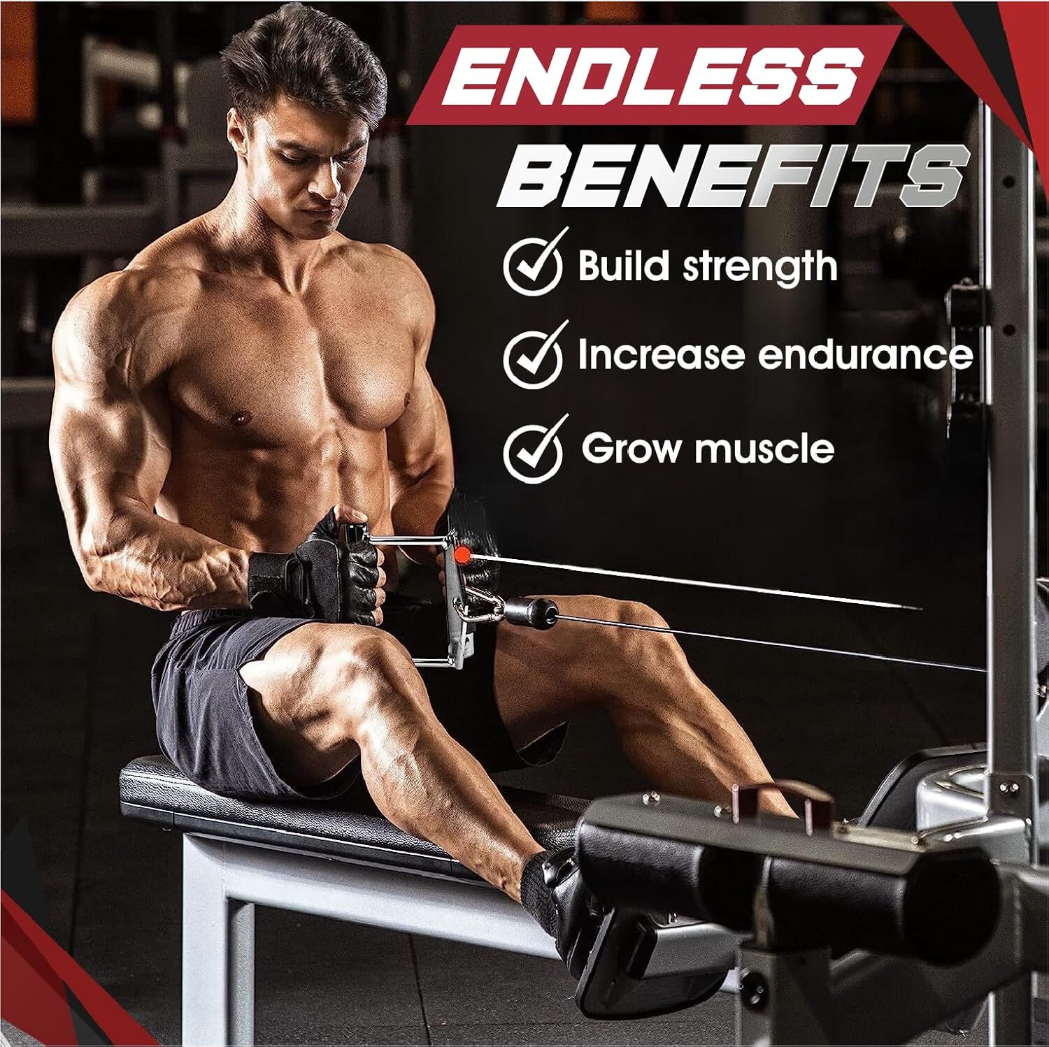 Cable Attachments For Gym Tricep Press Down Cable Machine