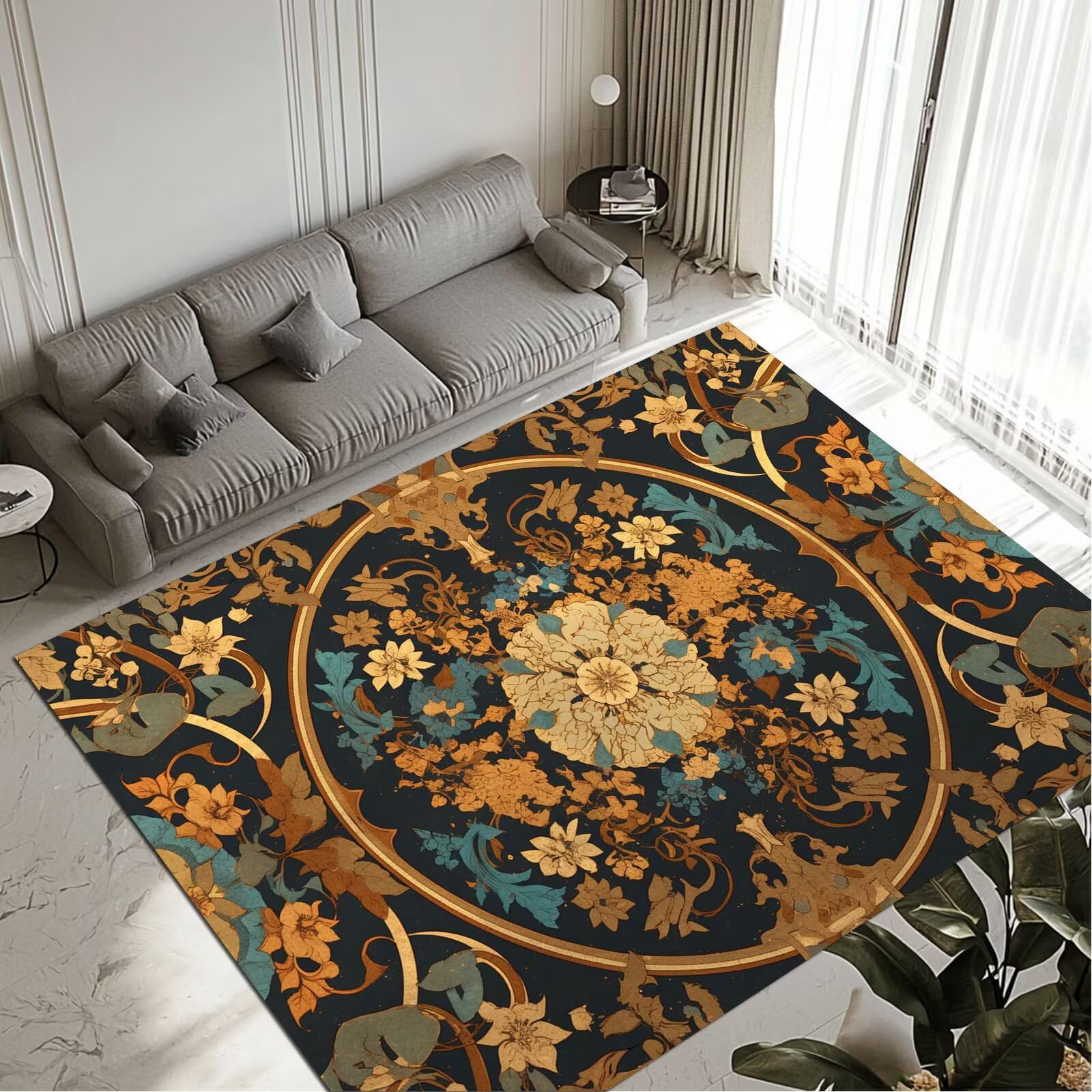 Tapis rug lavable et antidérapant avec membrane imperméable 160x230