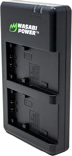 Miniatura 4 de Wasabi Power Batería (paquete de 2) y cargador dual USB compatible con Sony NP-FV100 y DCR-SR15, DCR-SX45, FDR-AX100, HDR-CX105, HC9, PJ30V, TD20V,
