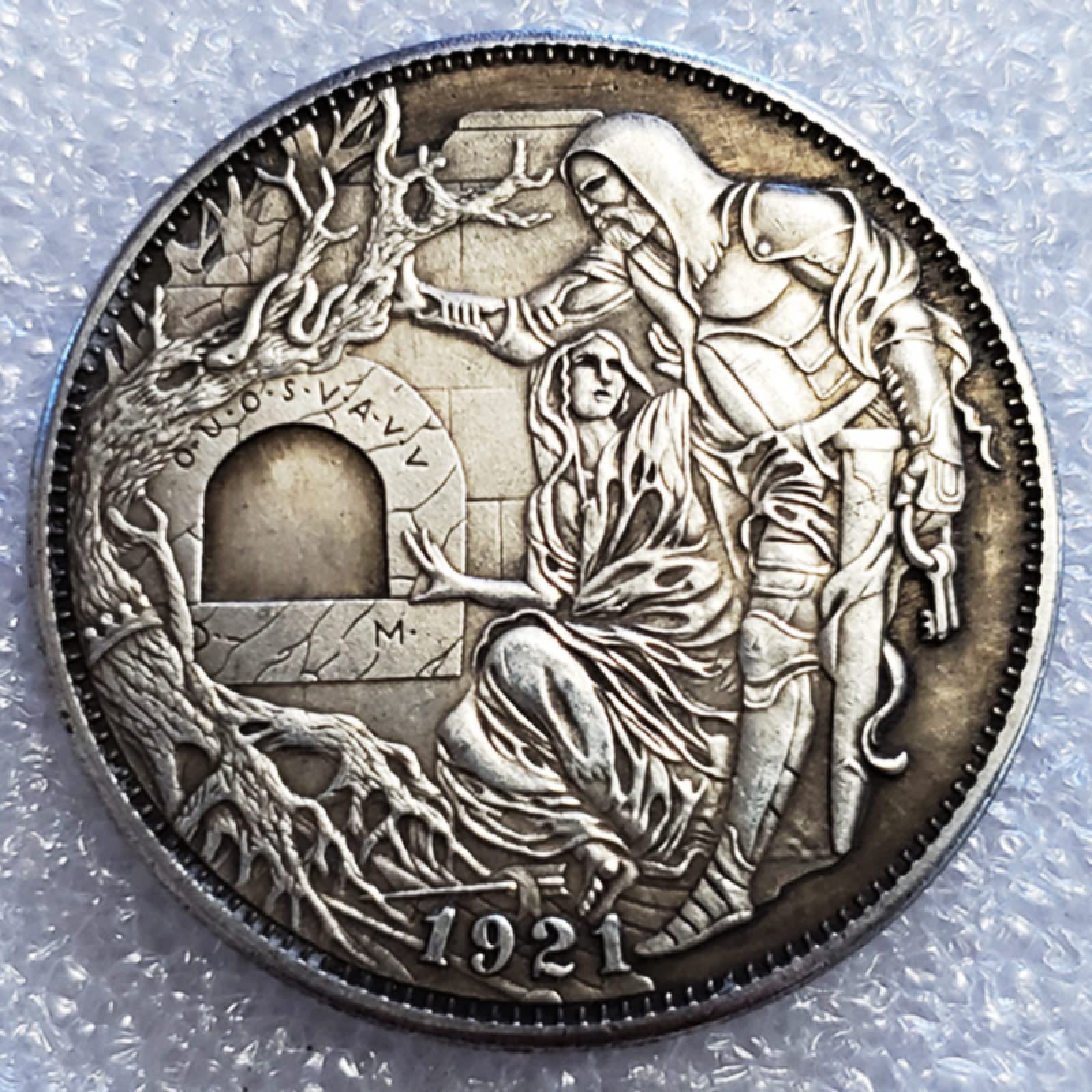 Best Morgan US Dollar – Hobo Nickel Münze – Alte Sammelmünze, Versilbert – 1923
