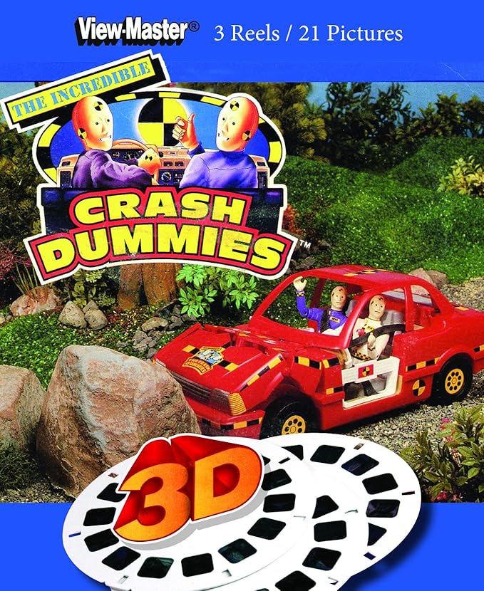Crash Dummies Classic ViewMaster 3 Reels on Card Toys