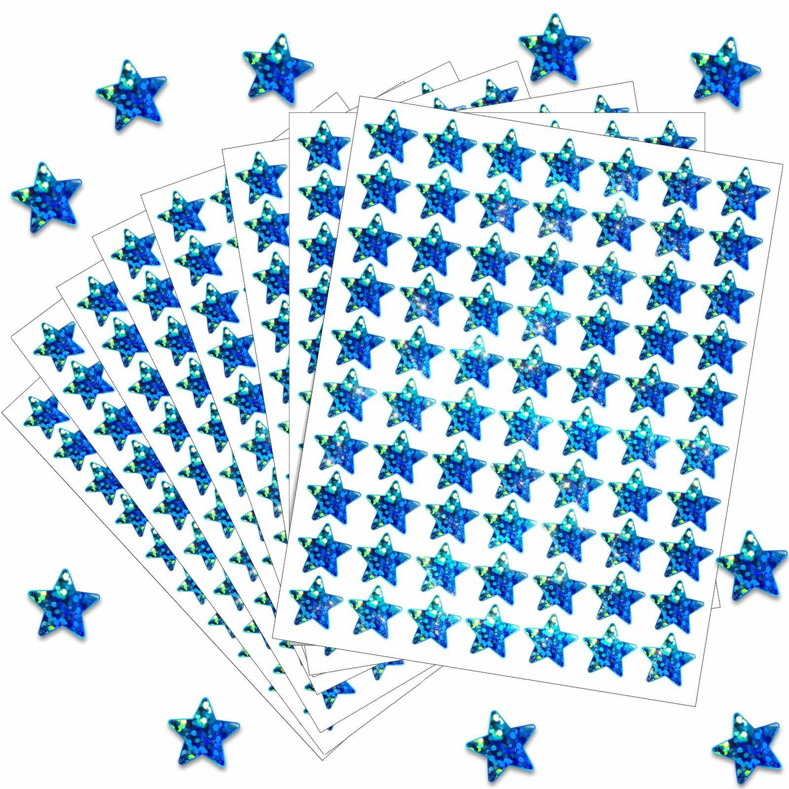 2100 Pcs Star Stickers, Glitter Star Stickers for Reward Chart 30 Sheets Reward Sticker