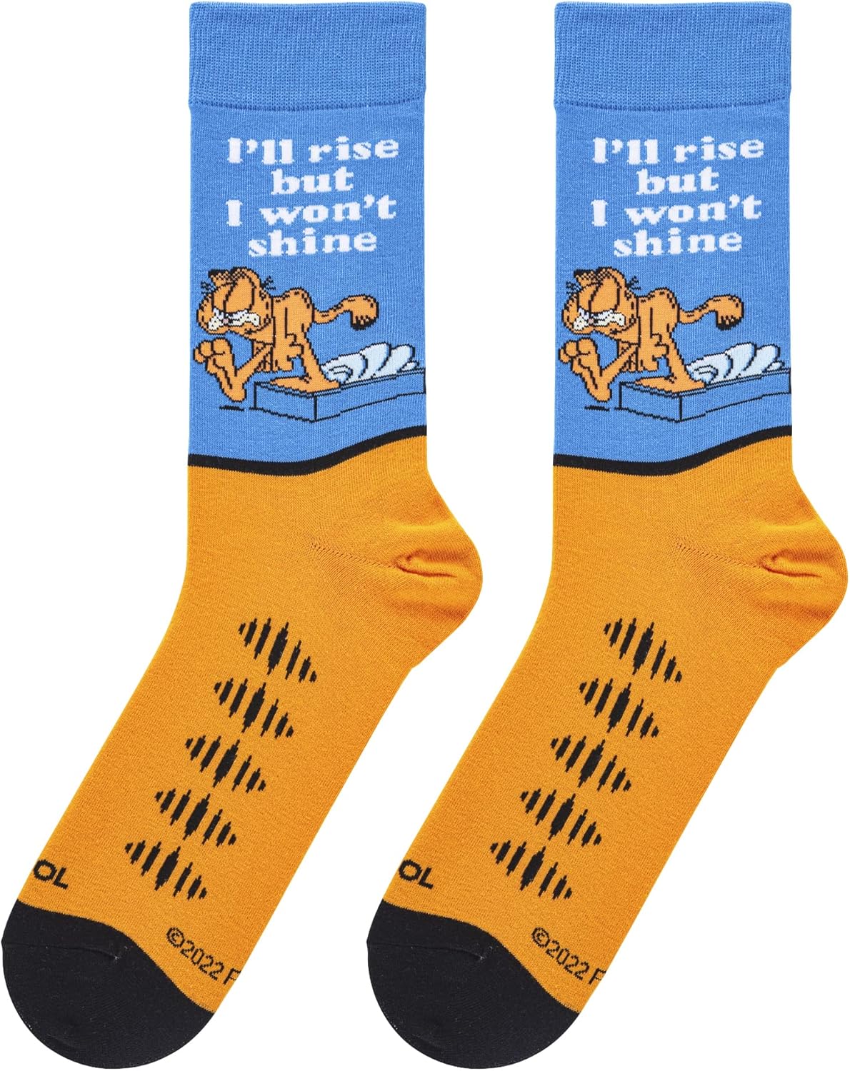 Cool Socks, Garfield Cartoon Character Men's Fun Novelty Crew Socks - Image 6