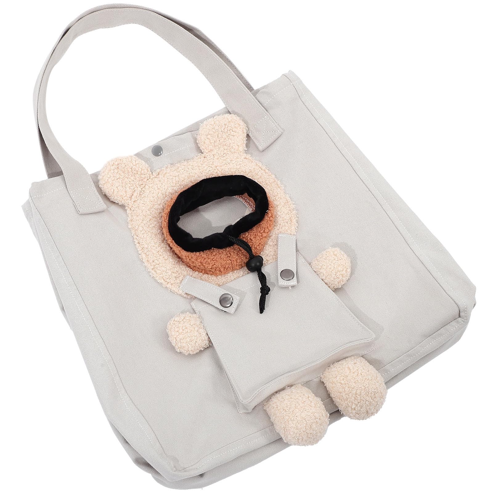 Bolsa bandolera para mascotas transpirable de lona con diseño espacioso de FOMIYES