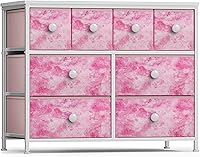 Vista 141 de Sorbus Cómoda con 8 cajones - Mueble para almacenar ropa para niño, para dormitorio, pasillo, clóset, oficina – Marco de acero, parte superior