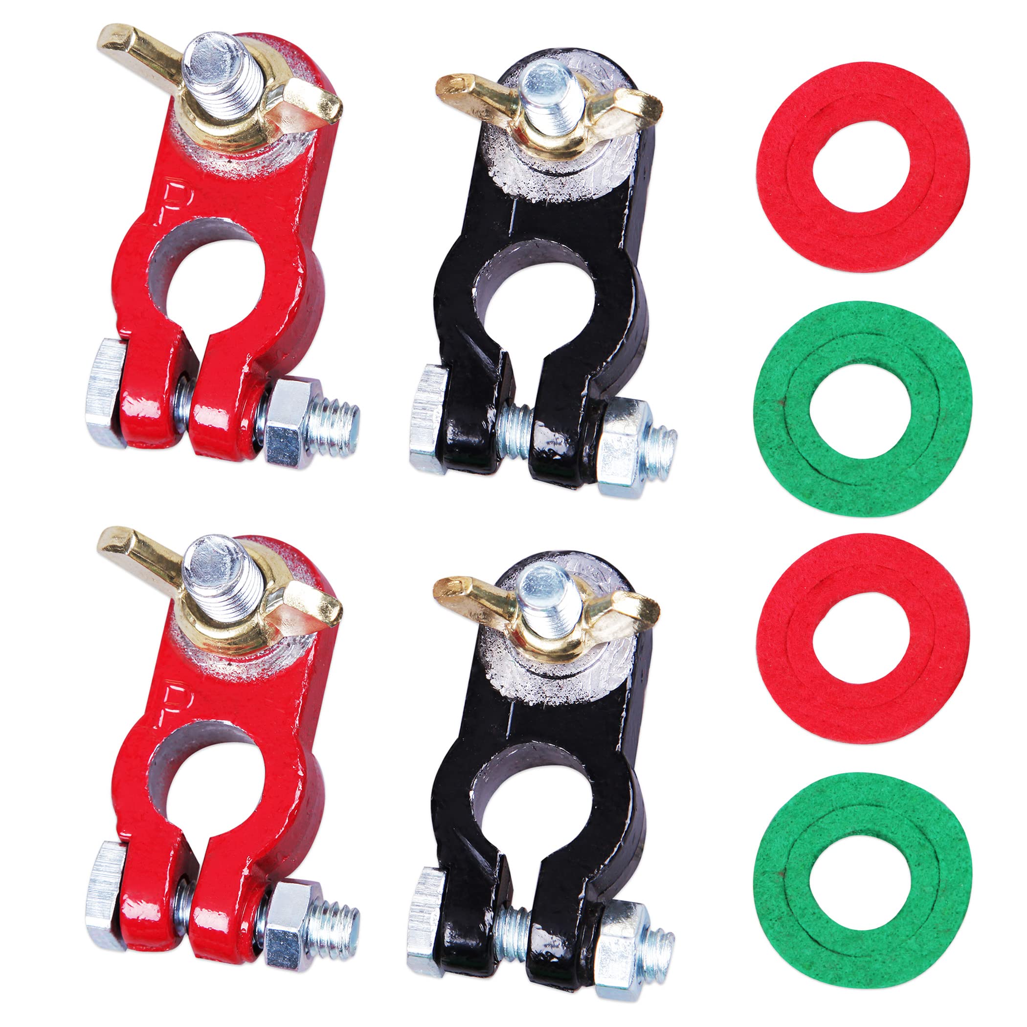 Buy 2 Pair Marine Terminal and Post Washer Set, Positive & Negative Car