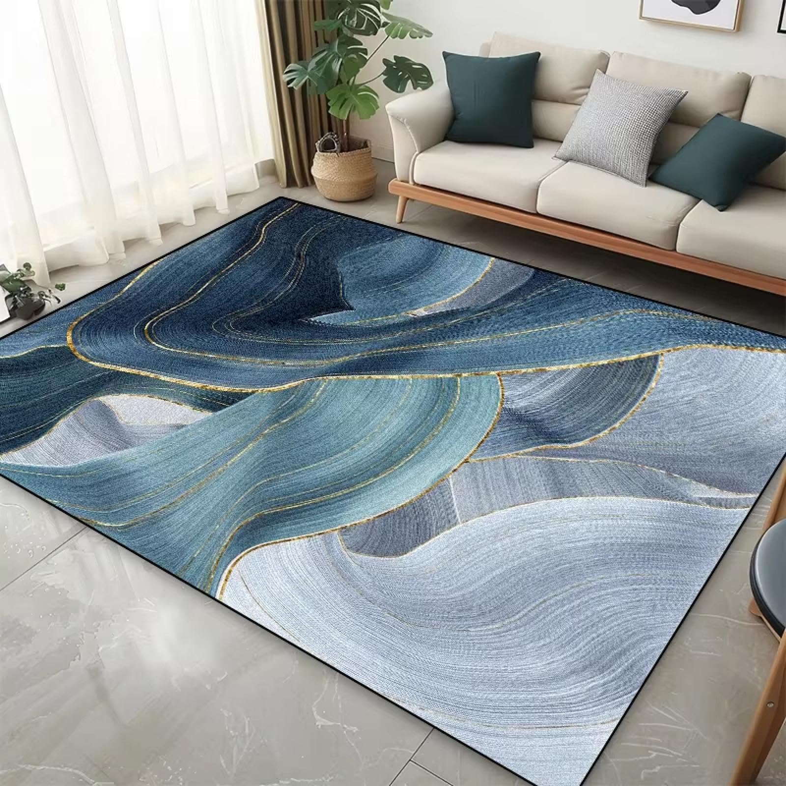 Tapis antidérapant de style moderne abstrait pour sécuriser et décorer