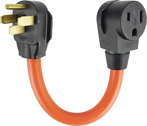 Cable adaptador de soldador NEMA 14-50P a 6-50R, resistente 50Amp 250V SJTW 6AWG* 3C generador o convertidor RV, el cable certificación UL, naranja