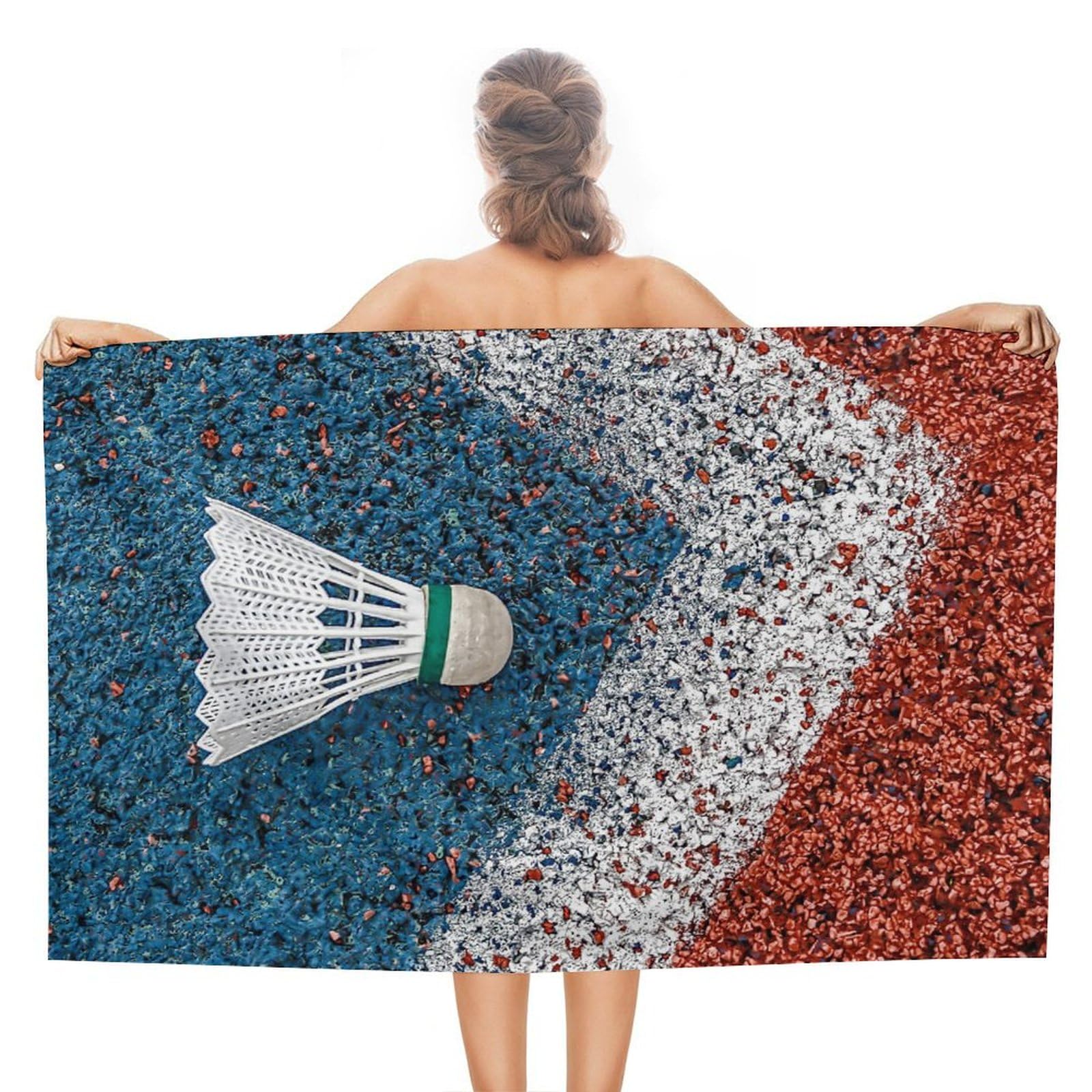 Serviette Badminton En Microfibre - 40x70 Cm - Ultra Absorbante Et Douce - Pour Salle De Bain Et Sport