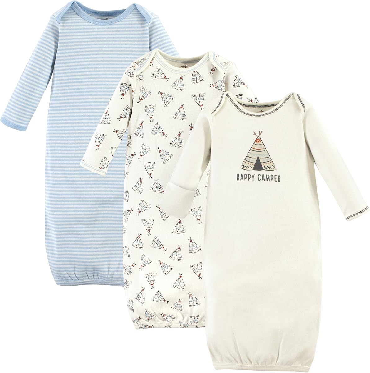 Tocado por la naturaleza Batas unisex de algodón orgánico para bebé