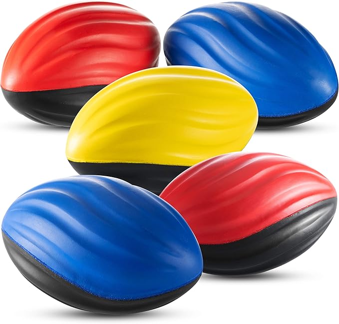 Bedwina 5" Mini Foam Football (Pack of 6) Small Toy