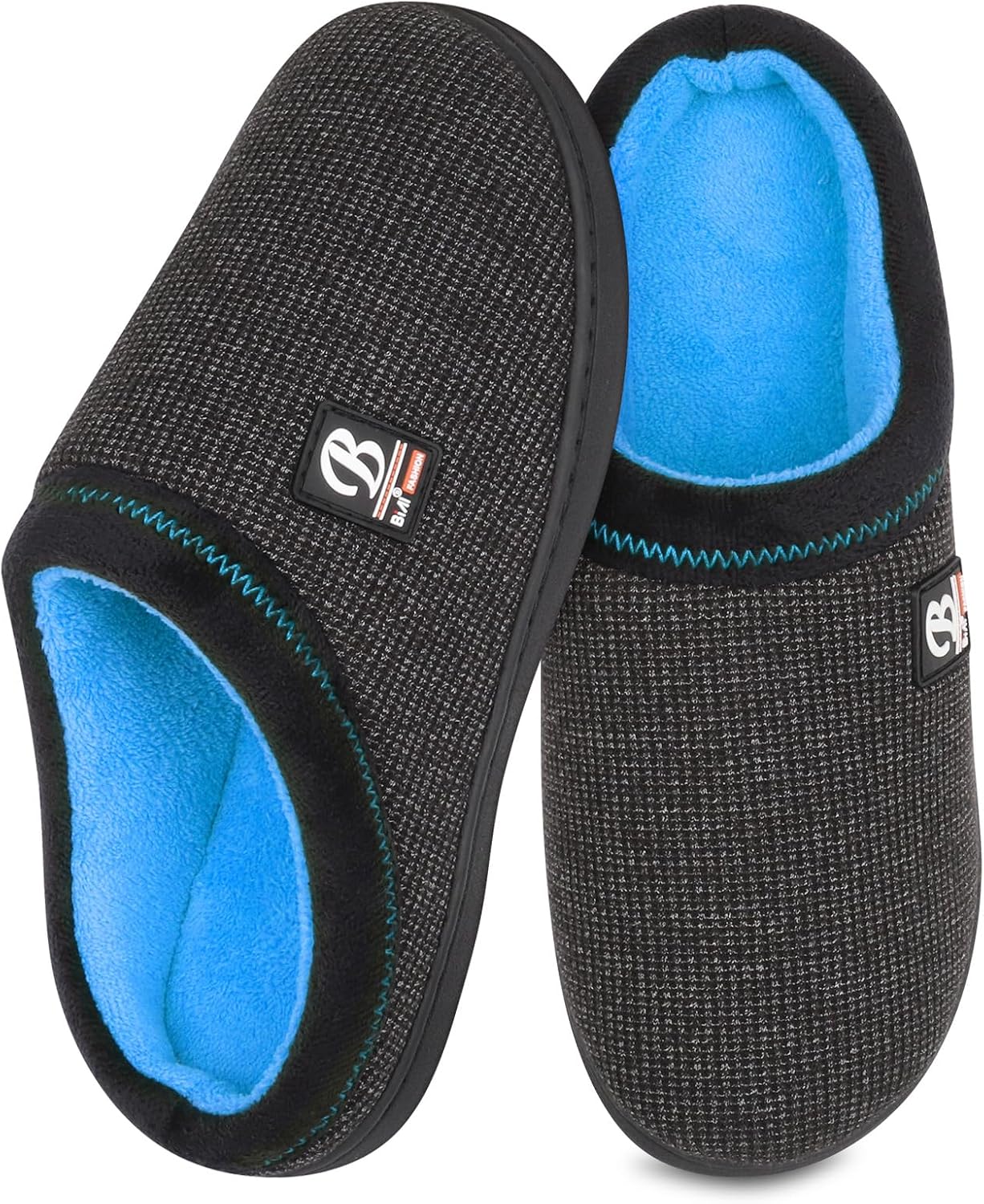 Mishansha Sloffen Heren Dames Winter Warm Pantoffels Gezellige Pluche Memory Foam Slippers Antislip voor Buiten/Binnen, Bruine Tint, 36/37 EU