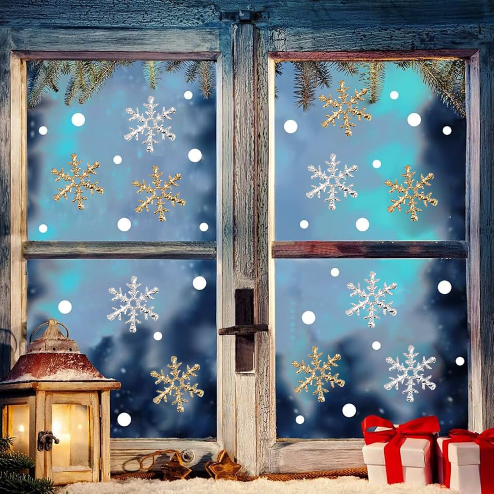 Lot De 600 Flocons De Neige Décoratifs Dorés Et Argentés – 2 Cm, Scintillants, Réutilisables Pour Noël, Anniversaire Et Hiver