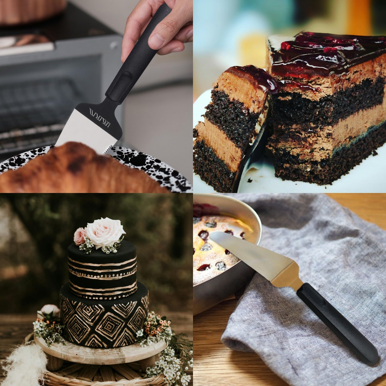 Pie Server Set - Stainless Steel Cake Knife & Spatula -5 Pie Server Set - Stainless Steel Cake Knife & Spatula -5
