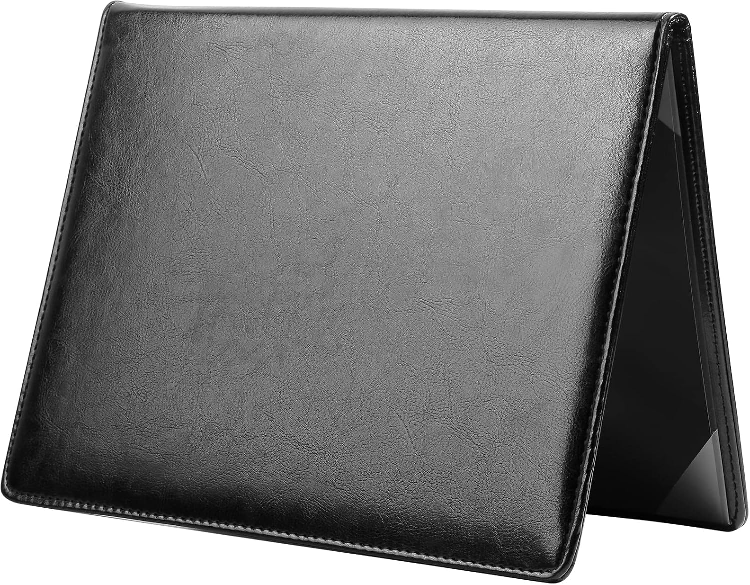 Diploma Cover 8.5 x 11 Leather Folder Certificate Holders for Letter-Sized Award Padded Cover - Black Leather Plain-1 Pack