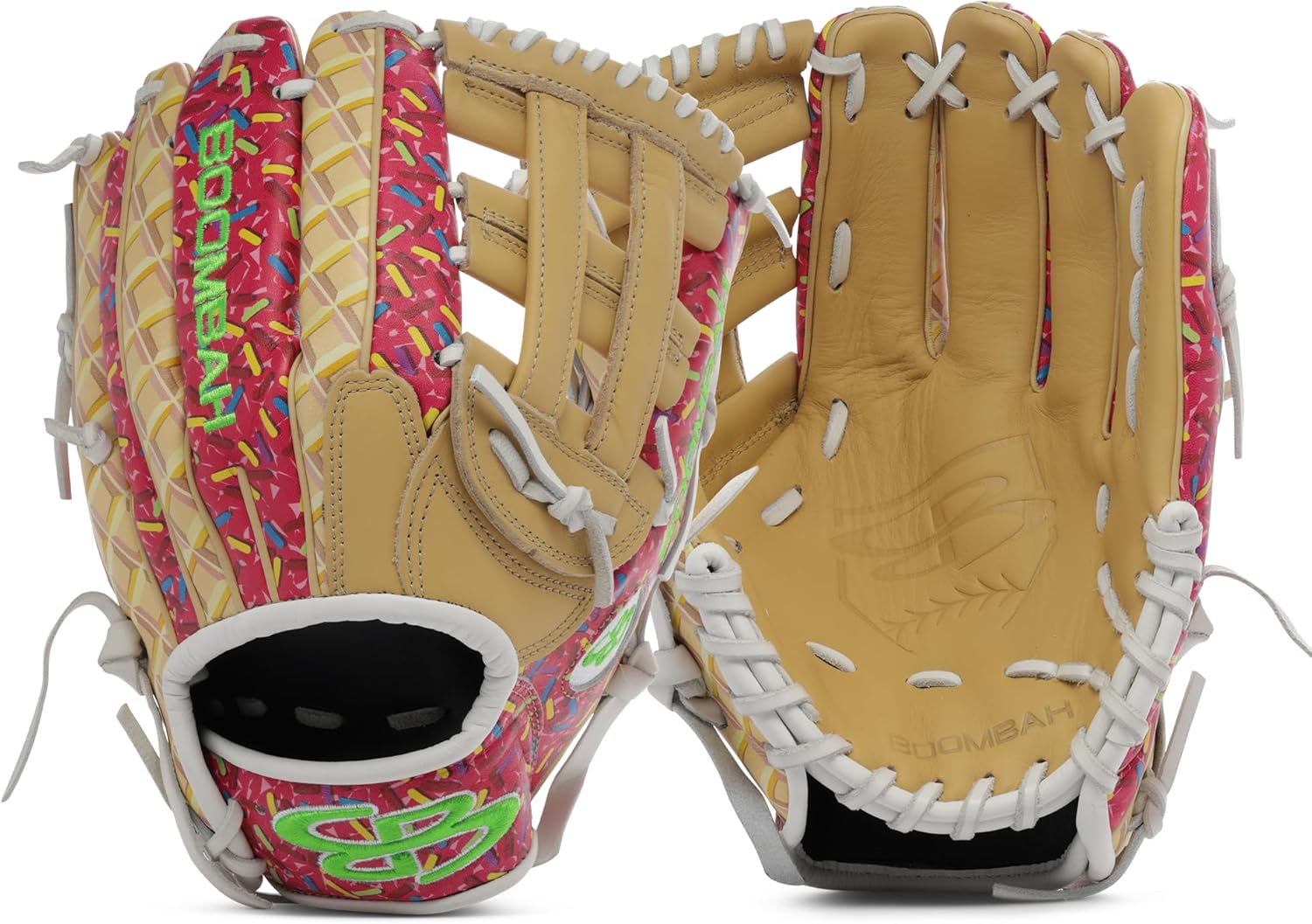 Boombah Softball Fielding Glove B4 H Web - Ice Cream Print - Multiple Sizes