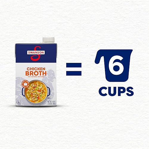Miniatura 3 de Swanson - Caldo de pollo 100% natural y sin gluten, envase de cartón de 48 onzas