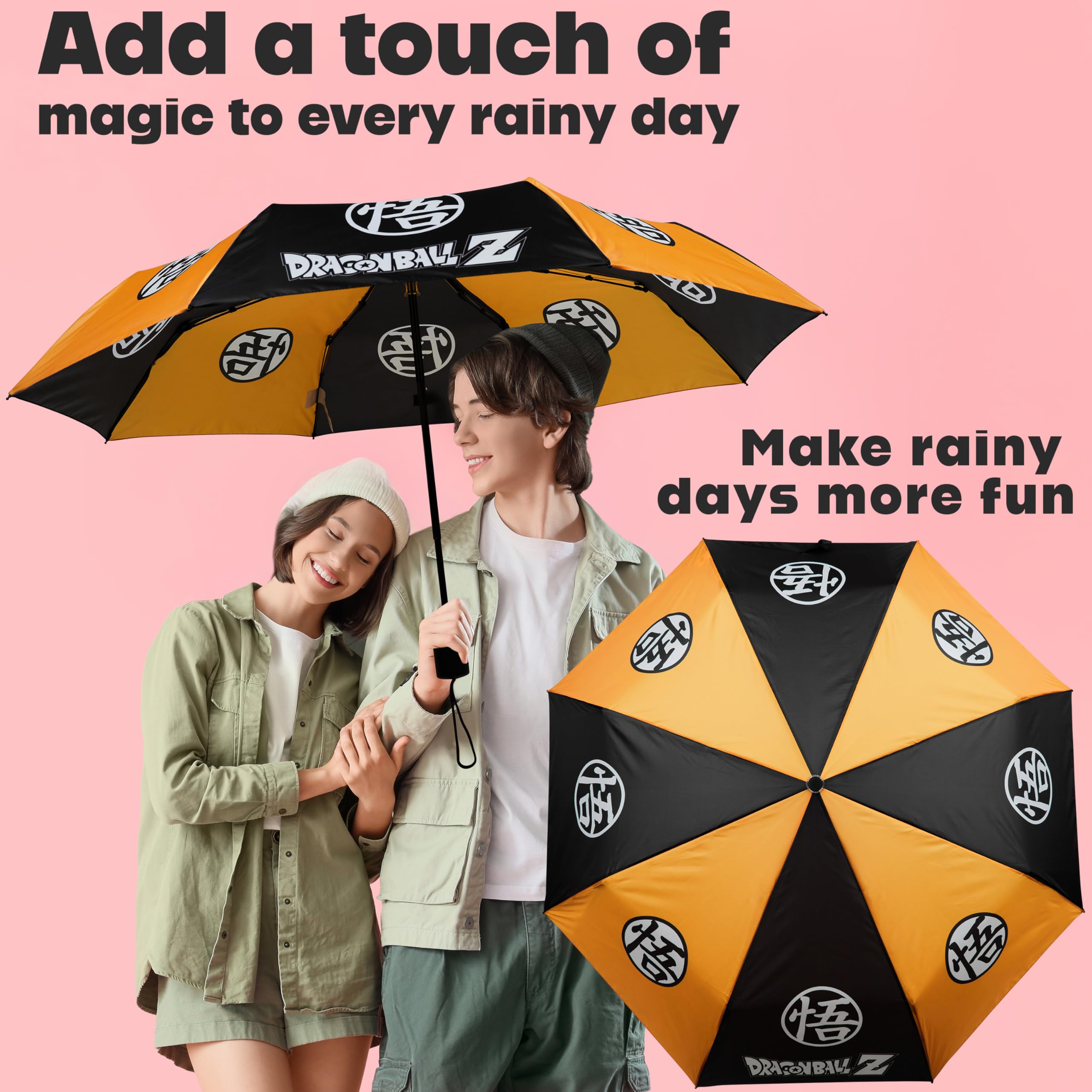 Get Trend Parasol składany dziewczyna chłopiec kobieta mężczyzna oryginalny parasol przeciwsłoneczny przeciwdeszczowy wiatroszczelny kompaktowy lekki na podróż zakupy wycieczki