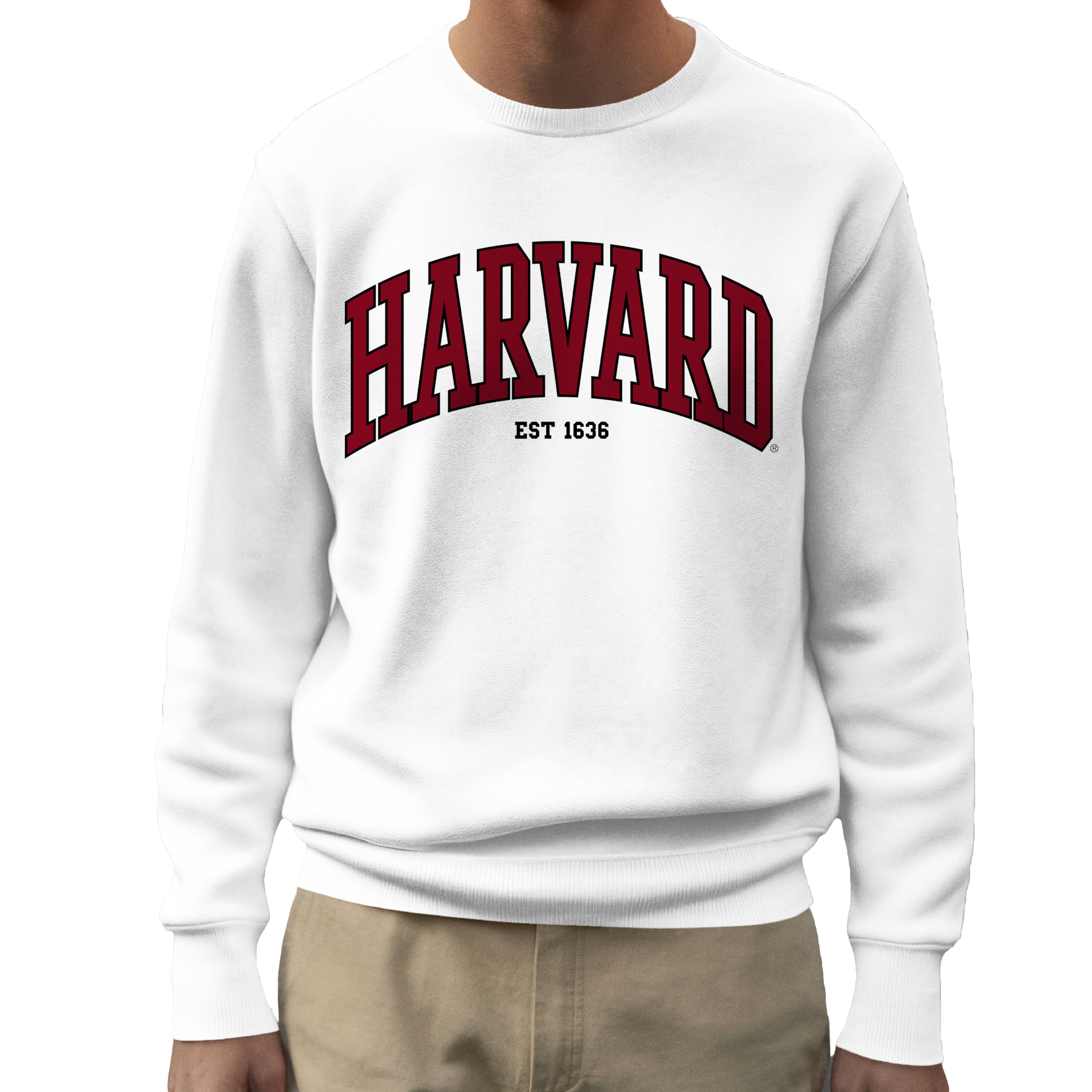 Isaac Morris LimitedHarvard University Arch Logo EST 1636 Adult and Kids Crewneck Sweatshirt
