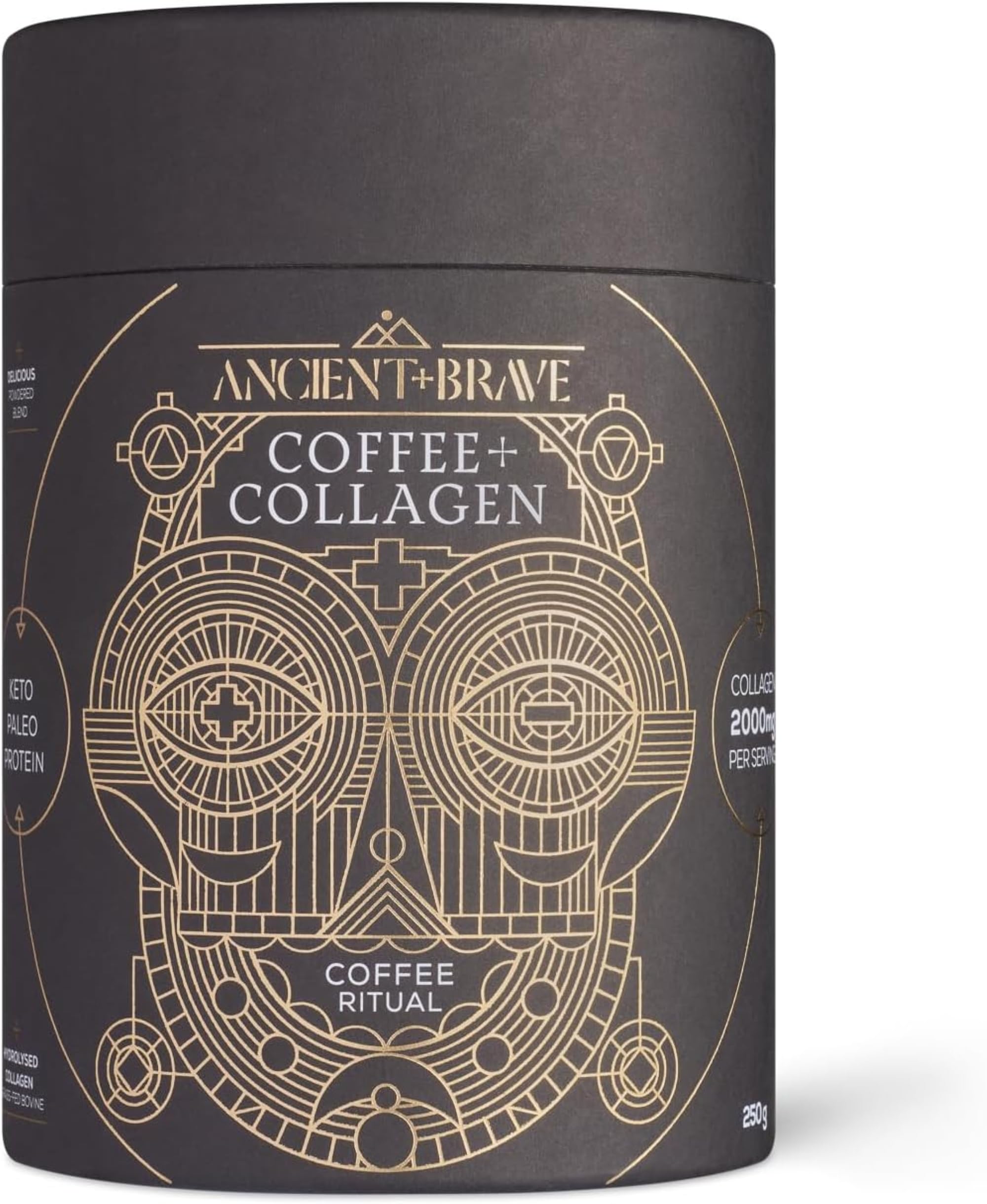 Ancient + Brave Coffee Collagen Powder 250g | 25 Servings | Collagen Coffee