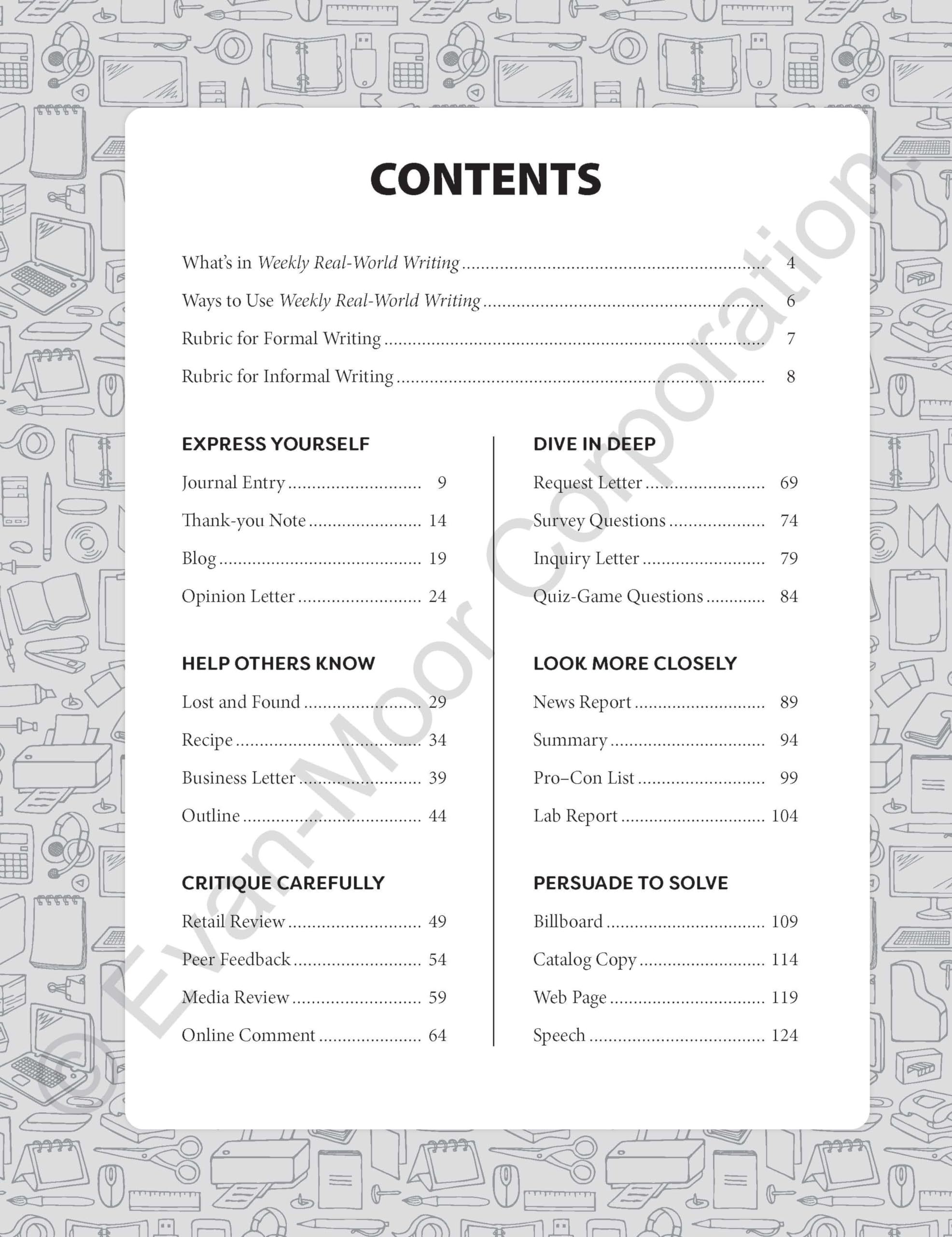 Weekly Real-World Writing, Grades 5-6
