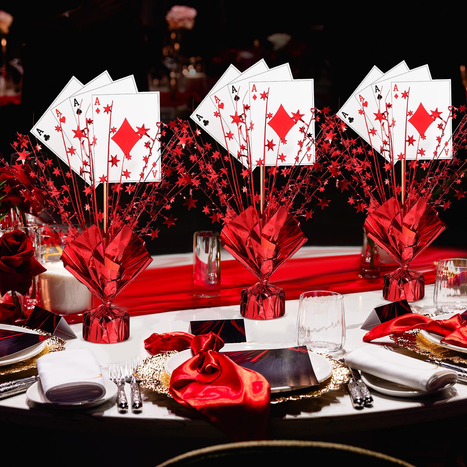 Casino Theme Party Decorations Werich Casino Poker Confetti Night Club  Metallic Foil Table Scatters Confetti Party Wedding Birthday Baby Shower  Bridal Shower Festival Theme Party Decorations Game Night Decorations, image size:1600x1600