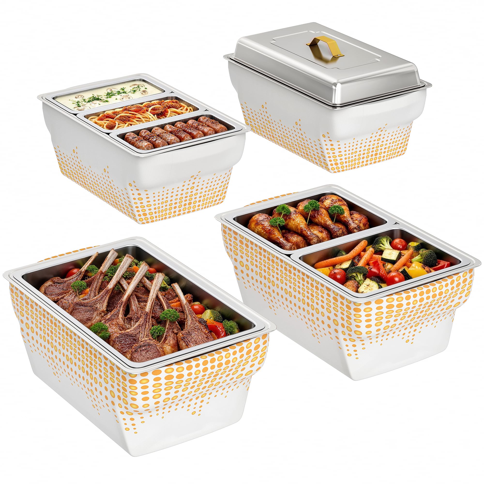 Housses buffet blanc ignifuges pour stopper le vent sur vos tables de restauration