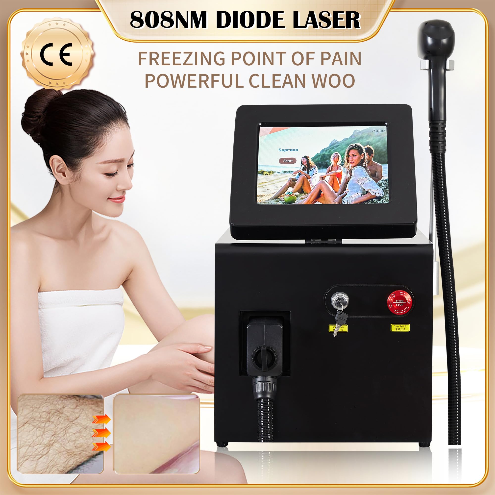 2026 le plus récent 808 diode laser épilation machine prix diode laser Ice épilation machine épilation et régénération de la peau