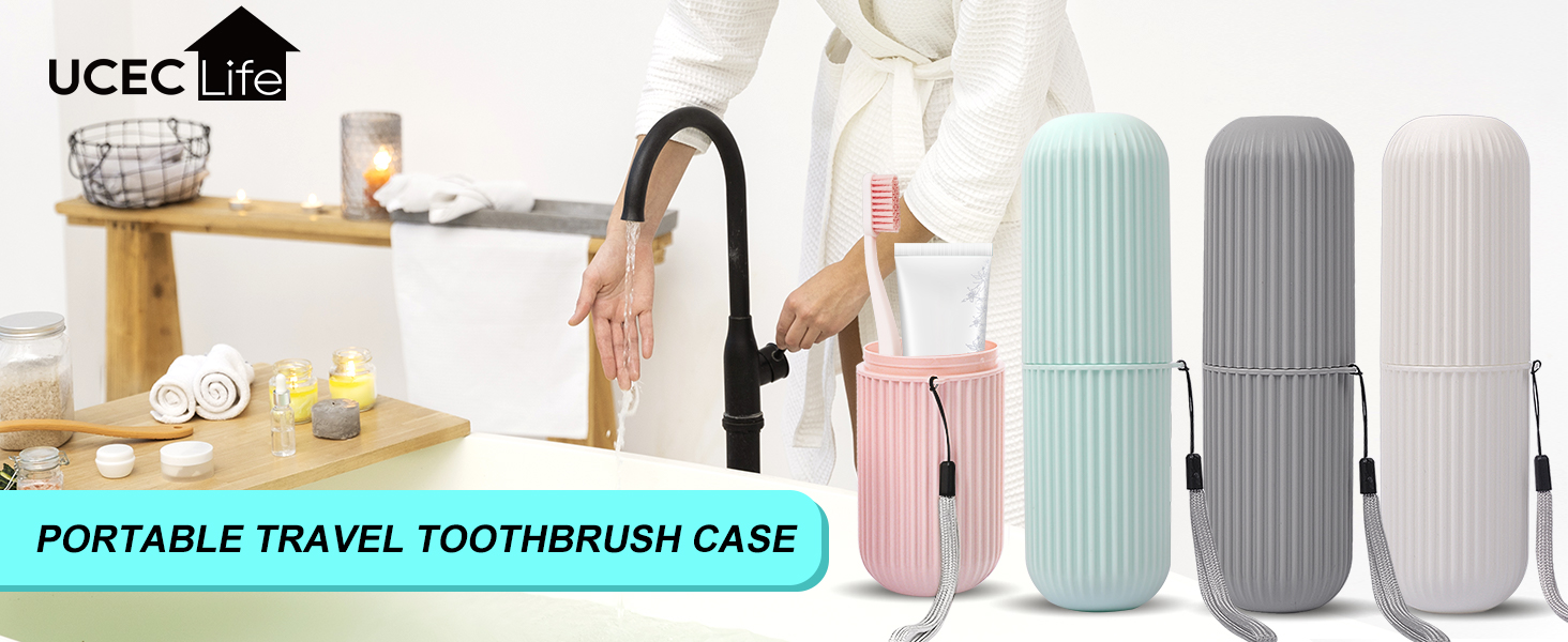 Amazon.com: UCEC Travel Toothbrush Case, Toothbrush Holder Travel