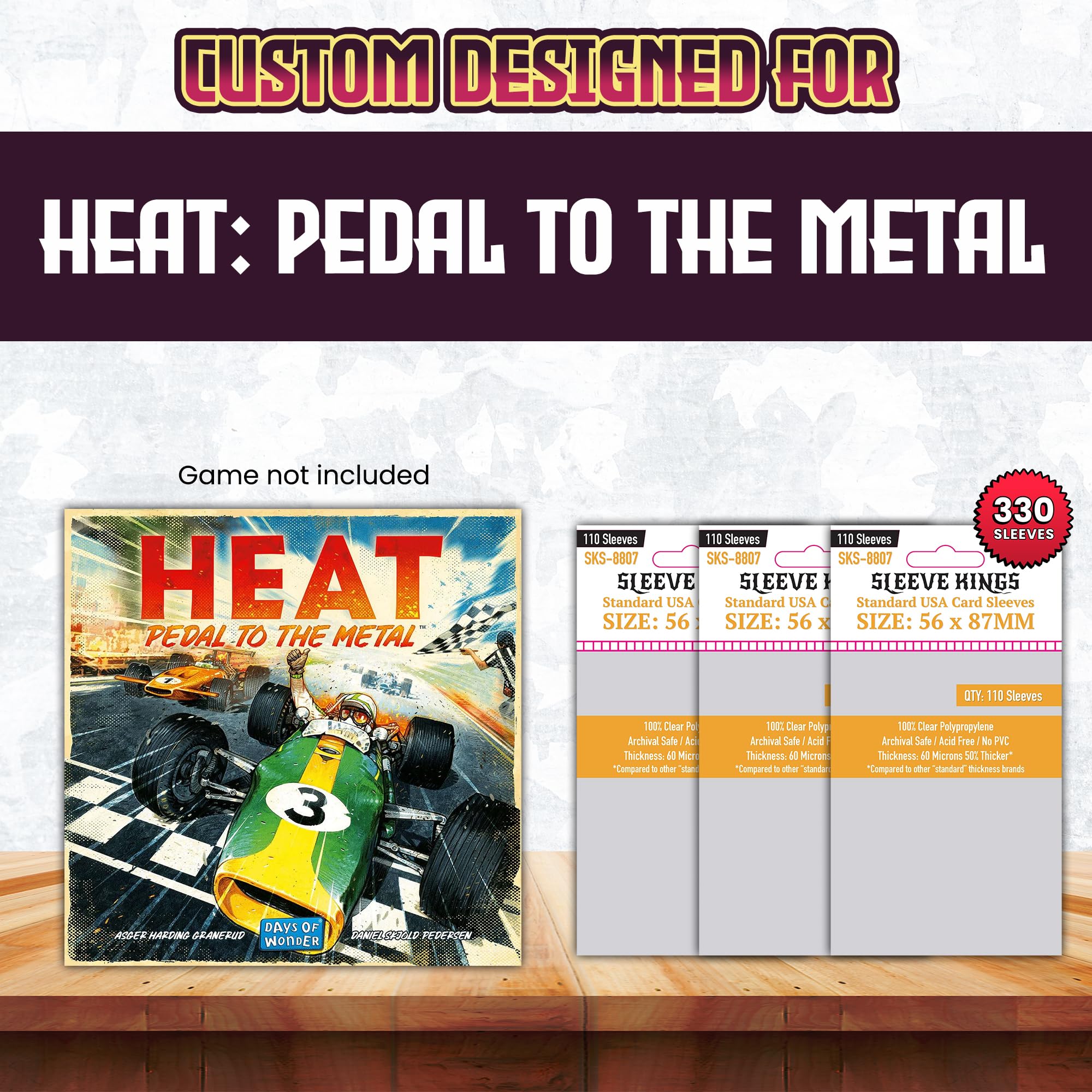 sleeves heat pedal to the metal Heat: Compatible Card Sleeve Bundle (8807 X 3) : Toys & Games Size:4X-Large Metal Gear Solid Delta: Size-xl You can rest assured