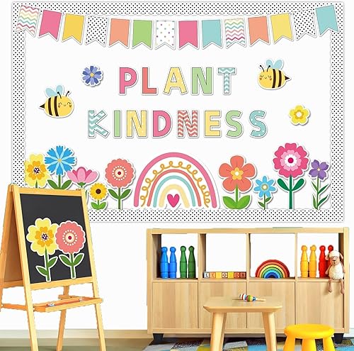 Miniatura 7 de ZOiiWA Juego de 98 tableros de anuncios de flores de primavera, decoración de tablón de anuncios de bondad de plantas, decoración floral de