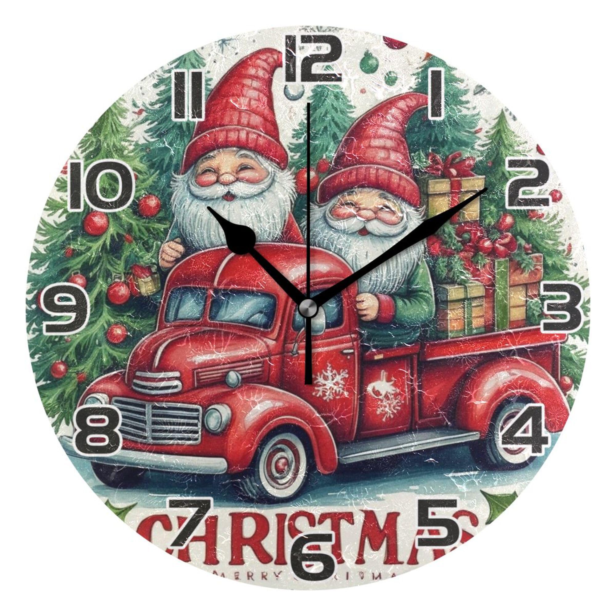 Horloge Murale Plastique Camion Rouge 202C3331 de 25Cm pour Bureau